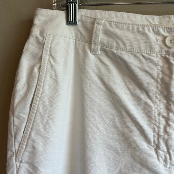 Eileen Fisher Cotton Hemp Tapered Pant White 12 - Picture 5 of 10